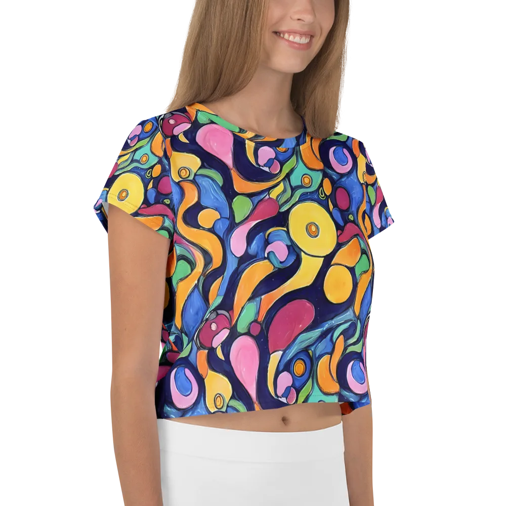 Neon Kelp on Crop Tee — Right