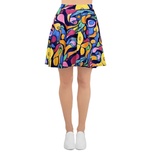 Neon Kelp on a Skater Skirt