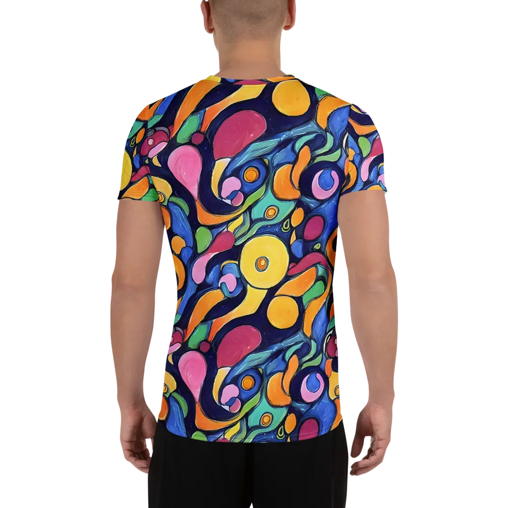 Neon Kelp on Men's Athletic T-Shirt — Back