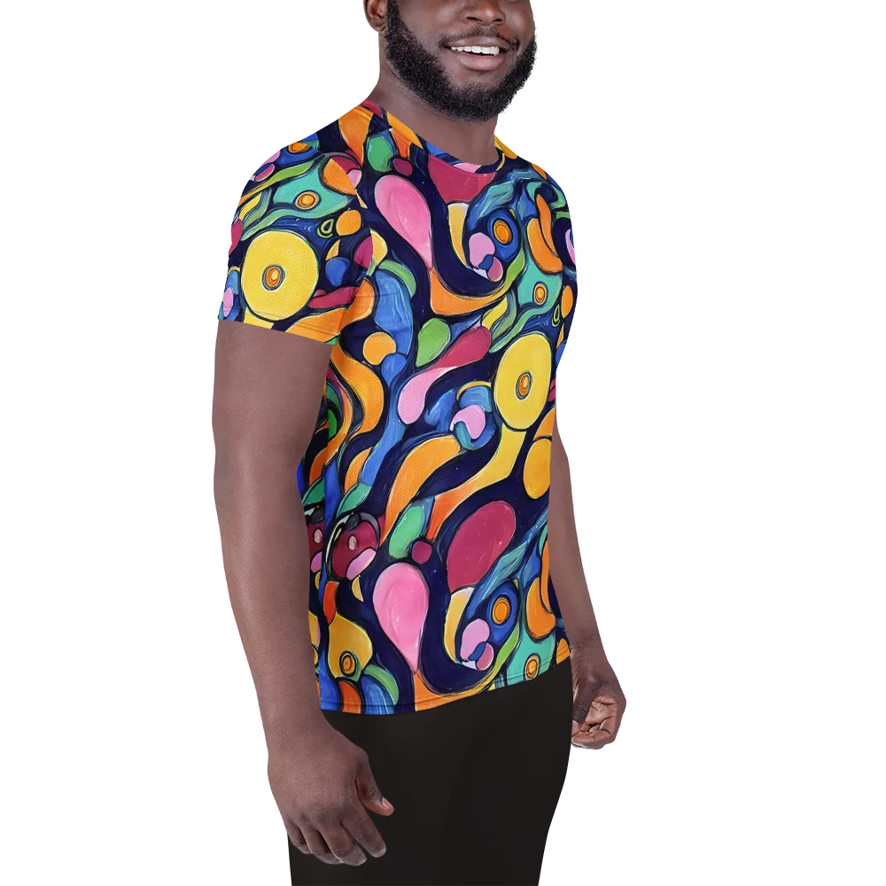 Neon Kelp on Men's Athletic T-Shirt — Right