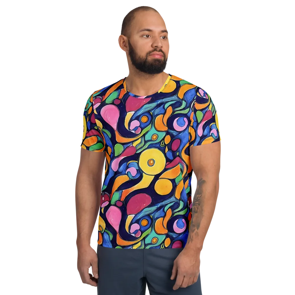 Neon Kelp on Men's Athletic T-Shirt — Front