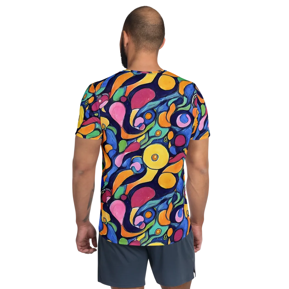 Neon Kelp on Men's Athletic T-Shirt — Back