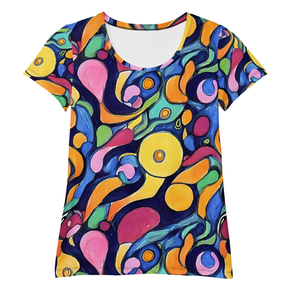 Neon Kelp on Women's Athletic T-Shirt — Front