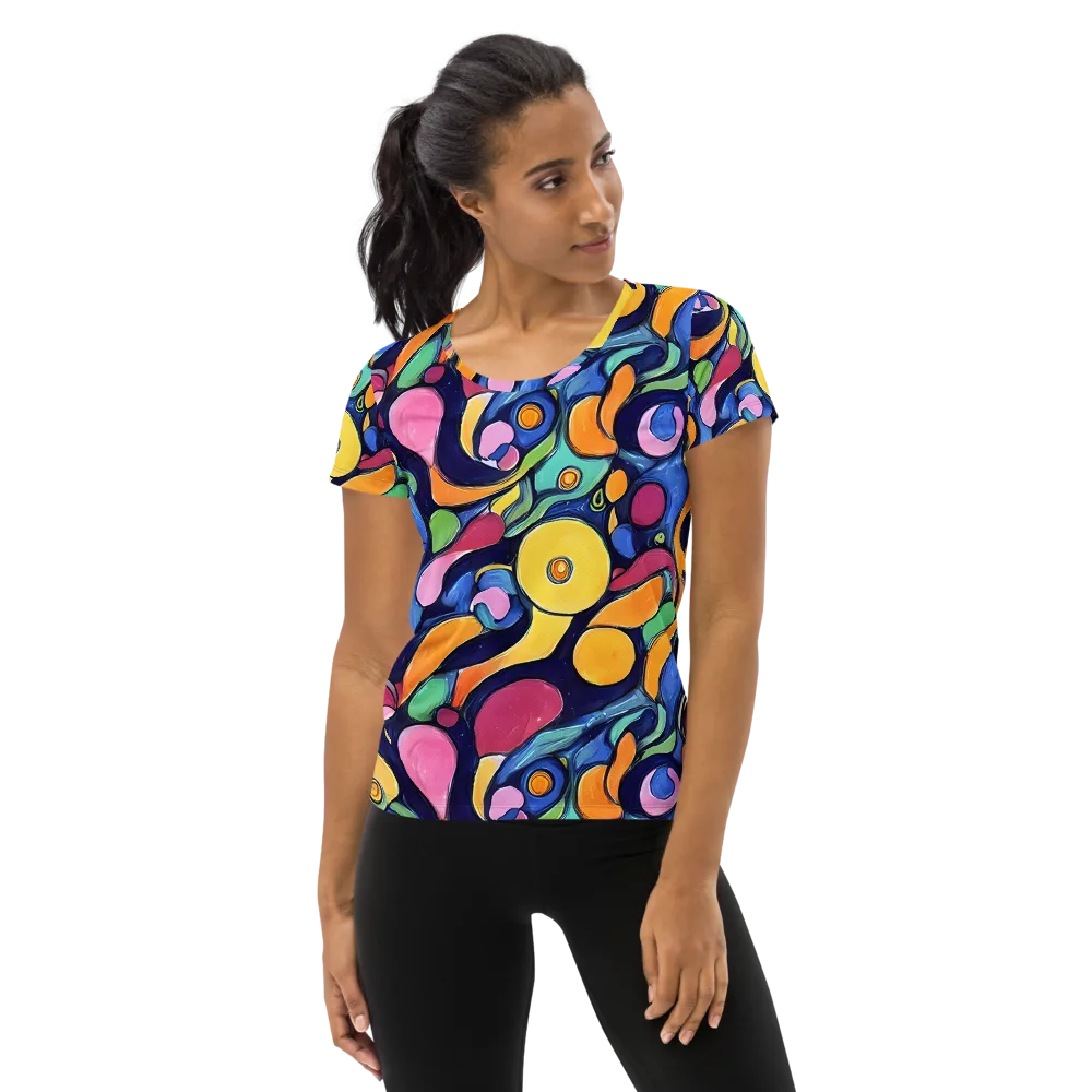 Neon Kelp on Women's Athletic T-Shirt — Front