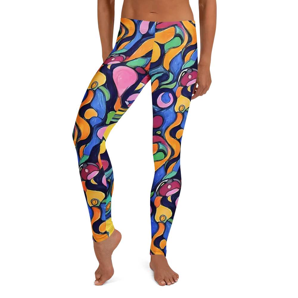 Neon Kelp on Leggings — Front