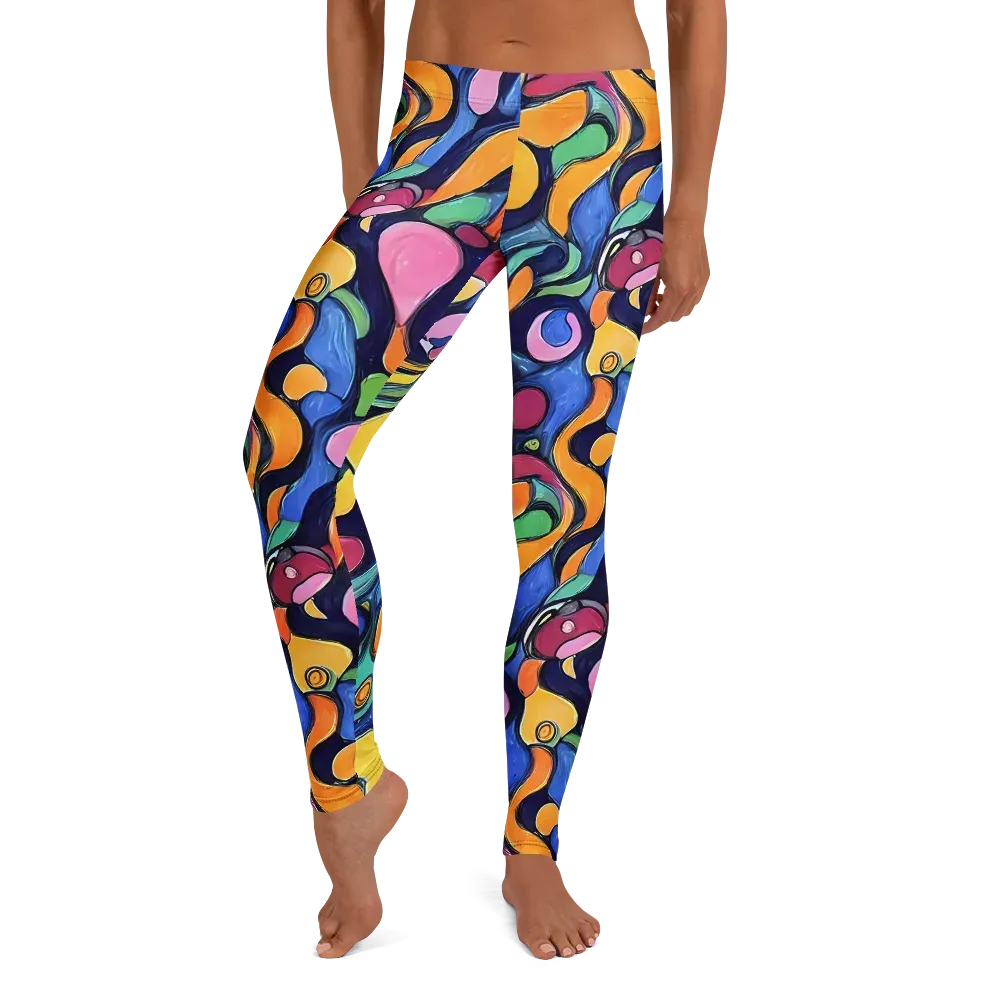 Neon Kelp on Leggings — Front