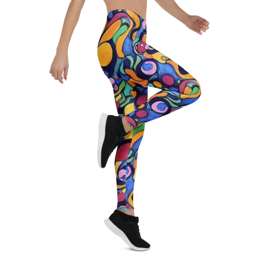 Neon Kelp on a Leggings