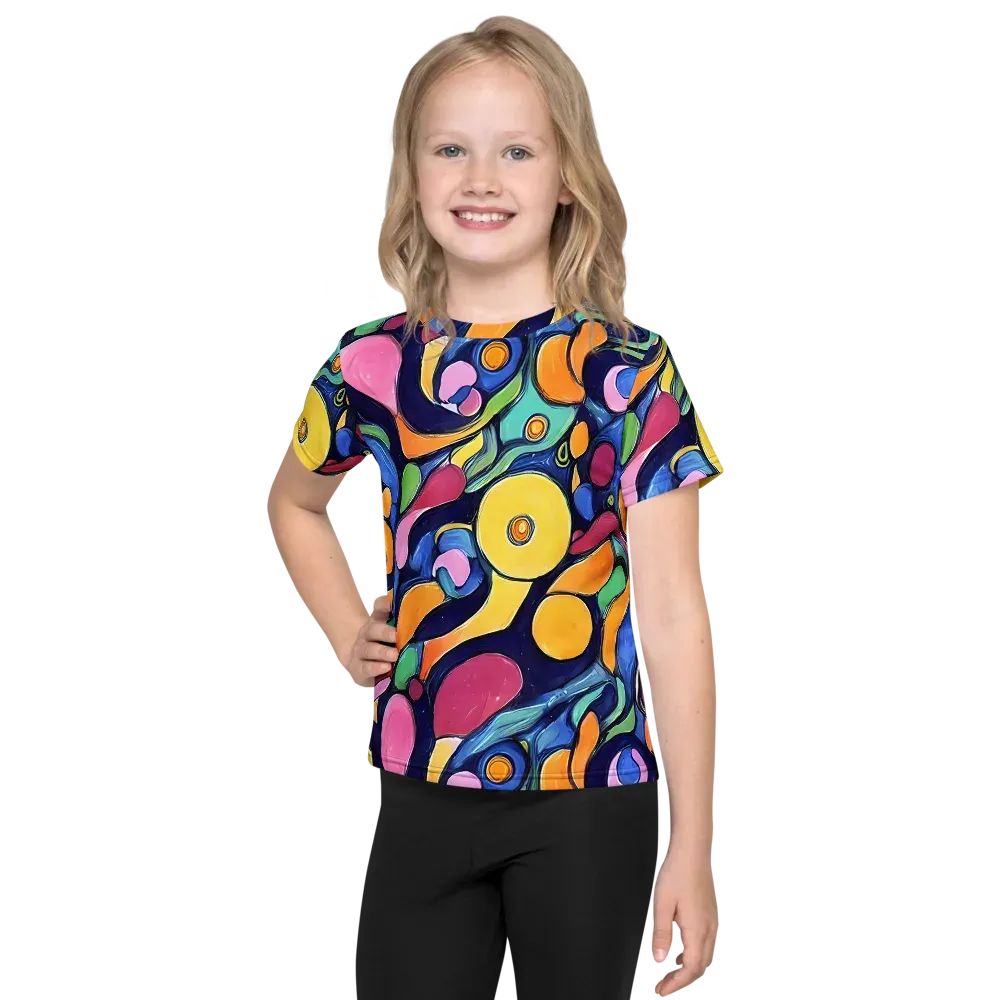 Neon Kelp on Kids Crew Neck T-Shirt — Front