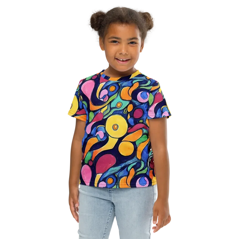 Neon Kelp on Kids Crew Neck T-Shirt — Front
