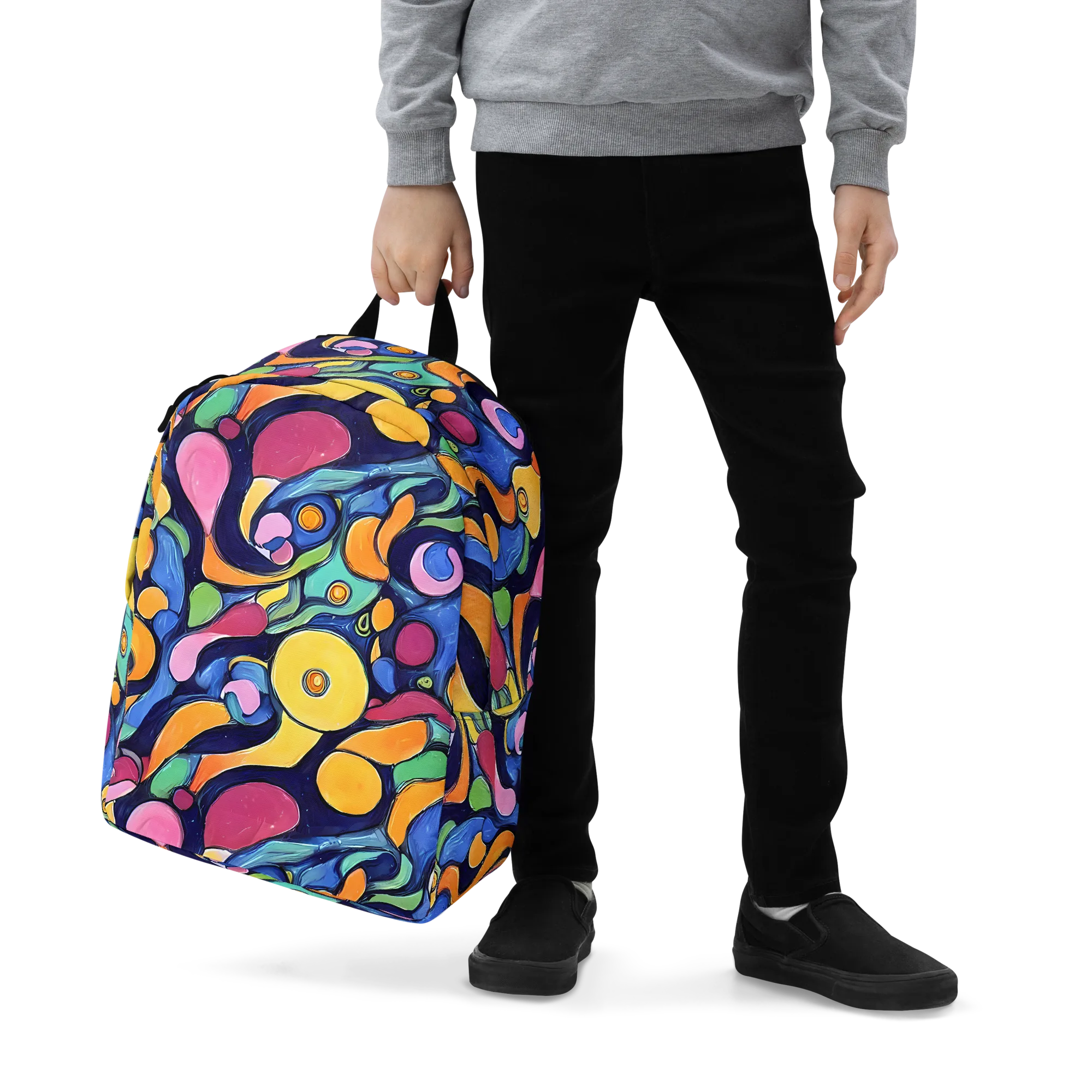 Neon Kelp on Minimalist Backpack — Zoomed-in