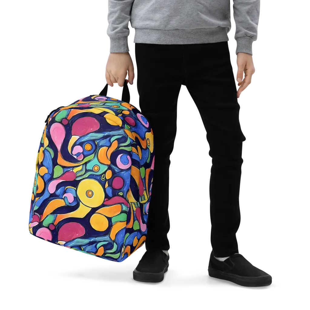 Neon Kelp on Minimalist Backpack — Zoomed-in