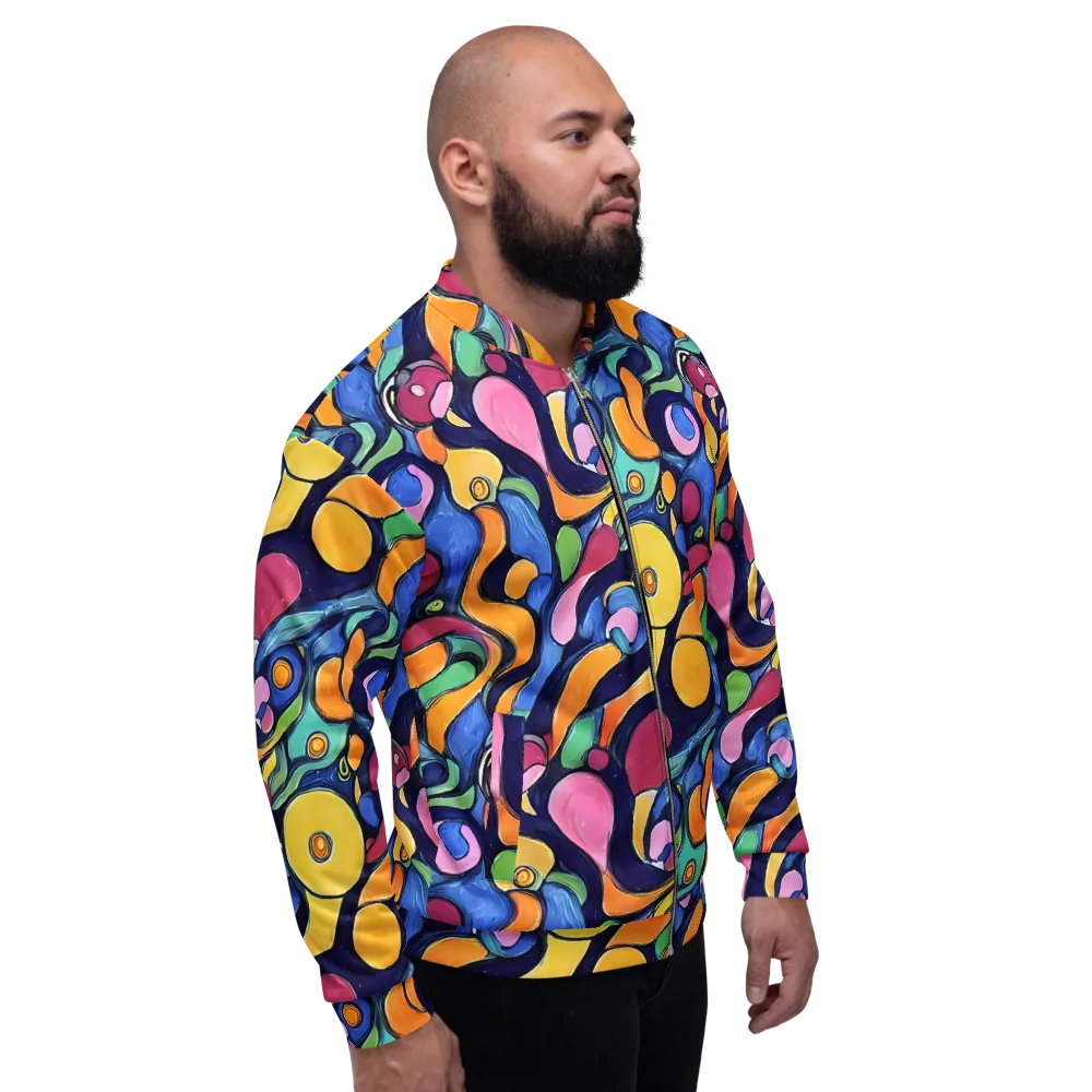 Neon Kelp on Bomber Jacket — Right