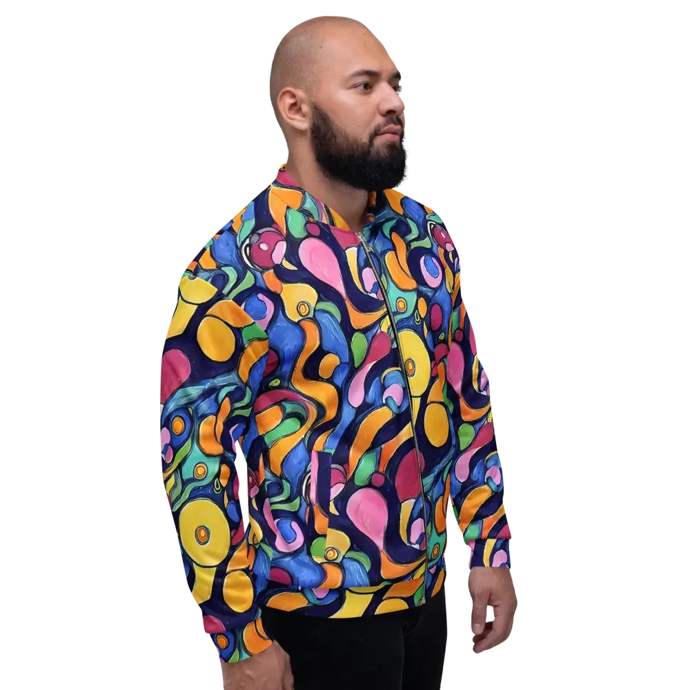 Neon Kelp on Bomber Jacket — Right