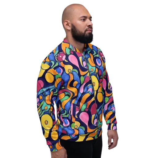Neon Kelp on a Bomber Jacket