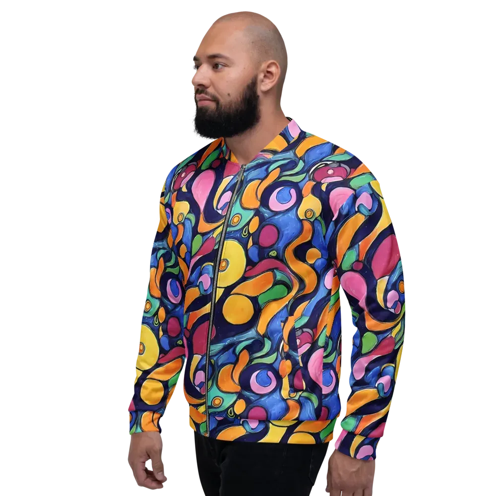 Neon Kelp on Bomber Jacket — Left