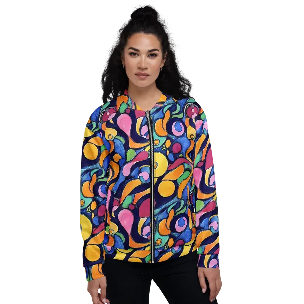 Neon Kelp on Bomber Jacket — Front