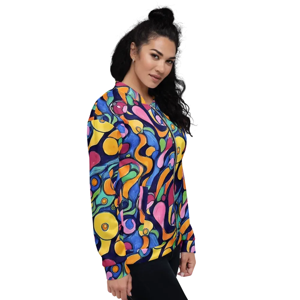 Neon Kelp on Bomber Jacket — Right