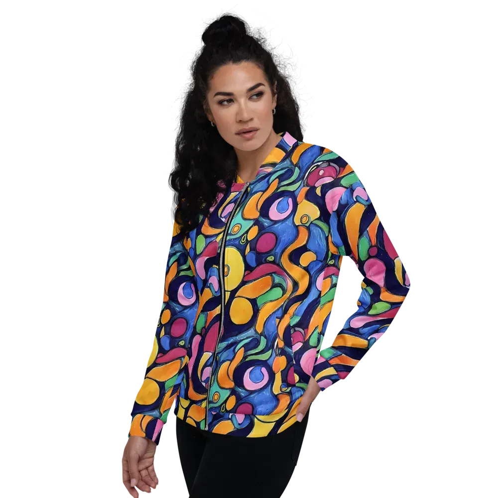 Neon Kelp on Bomber Jacket — Left