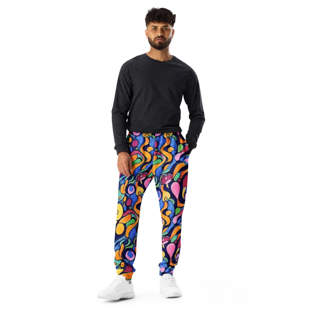 Neon Kelp on Men's Joggers — Front