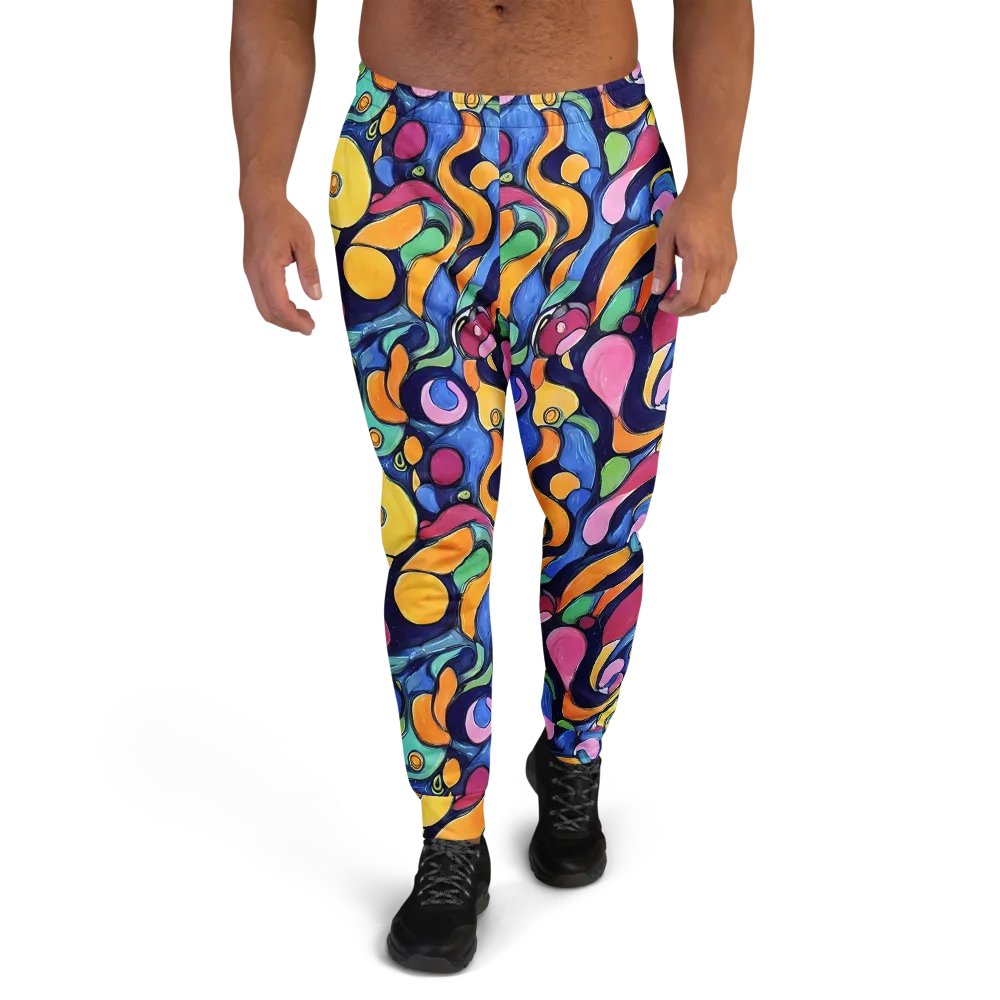 Neon Kelp on Men's Joggers — Front
