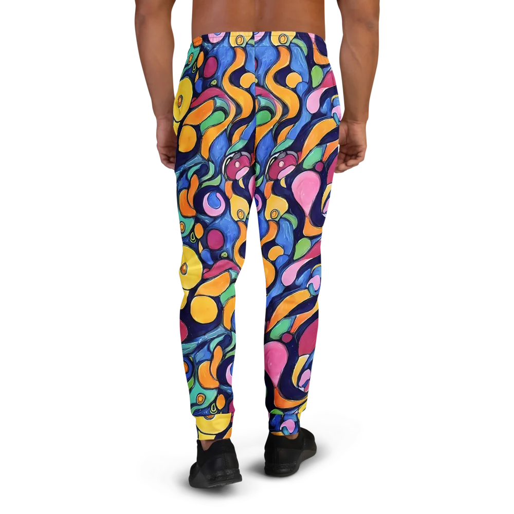 Neon Kelp on Men's Joggers — Back