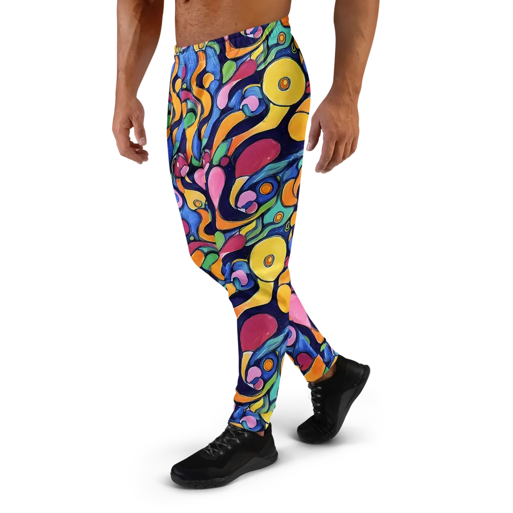 Neon Kelp on Men's Joggers — Left