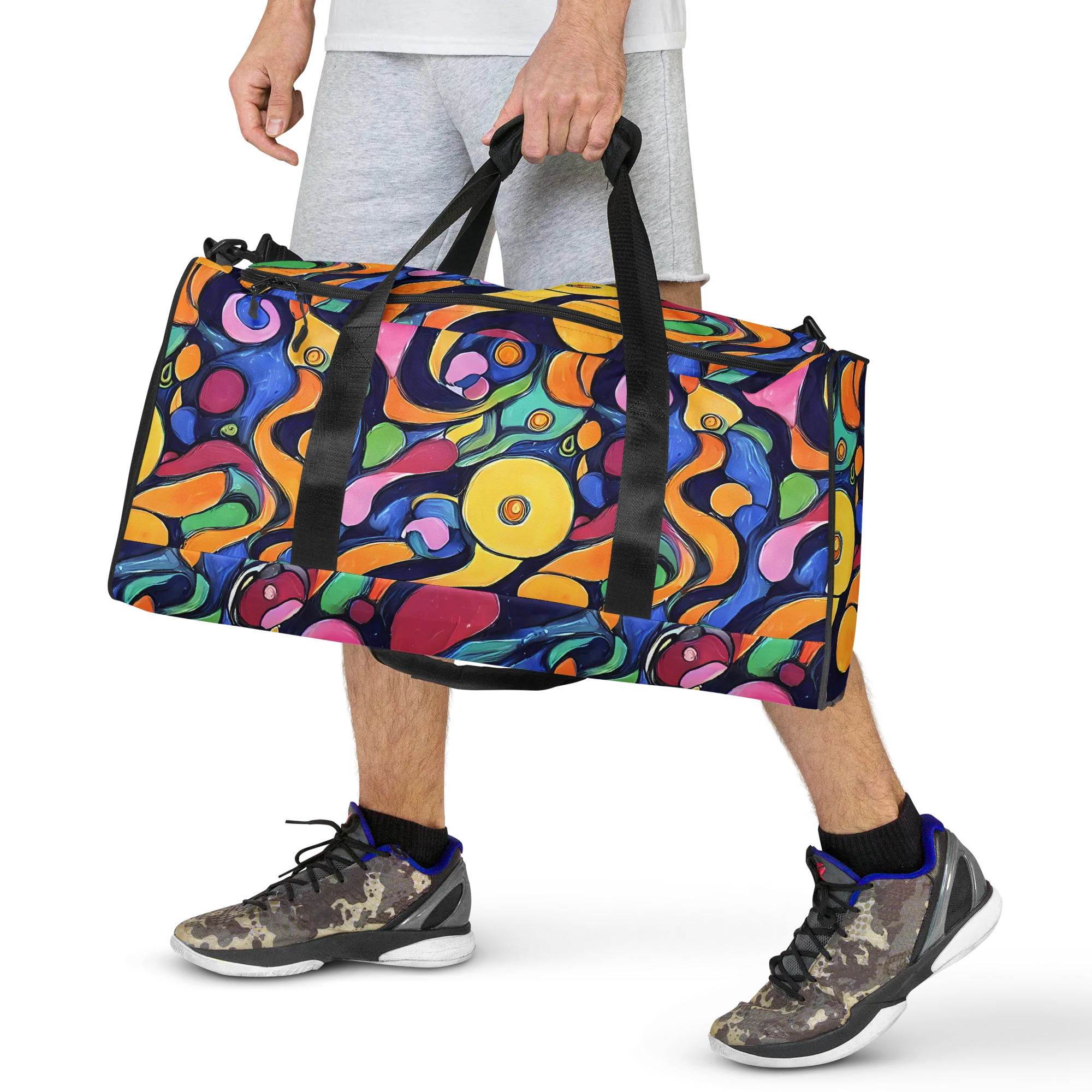 Neon Kelp on Duffle Bag — Front