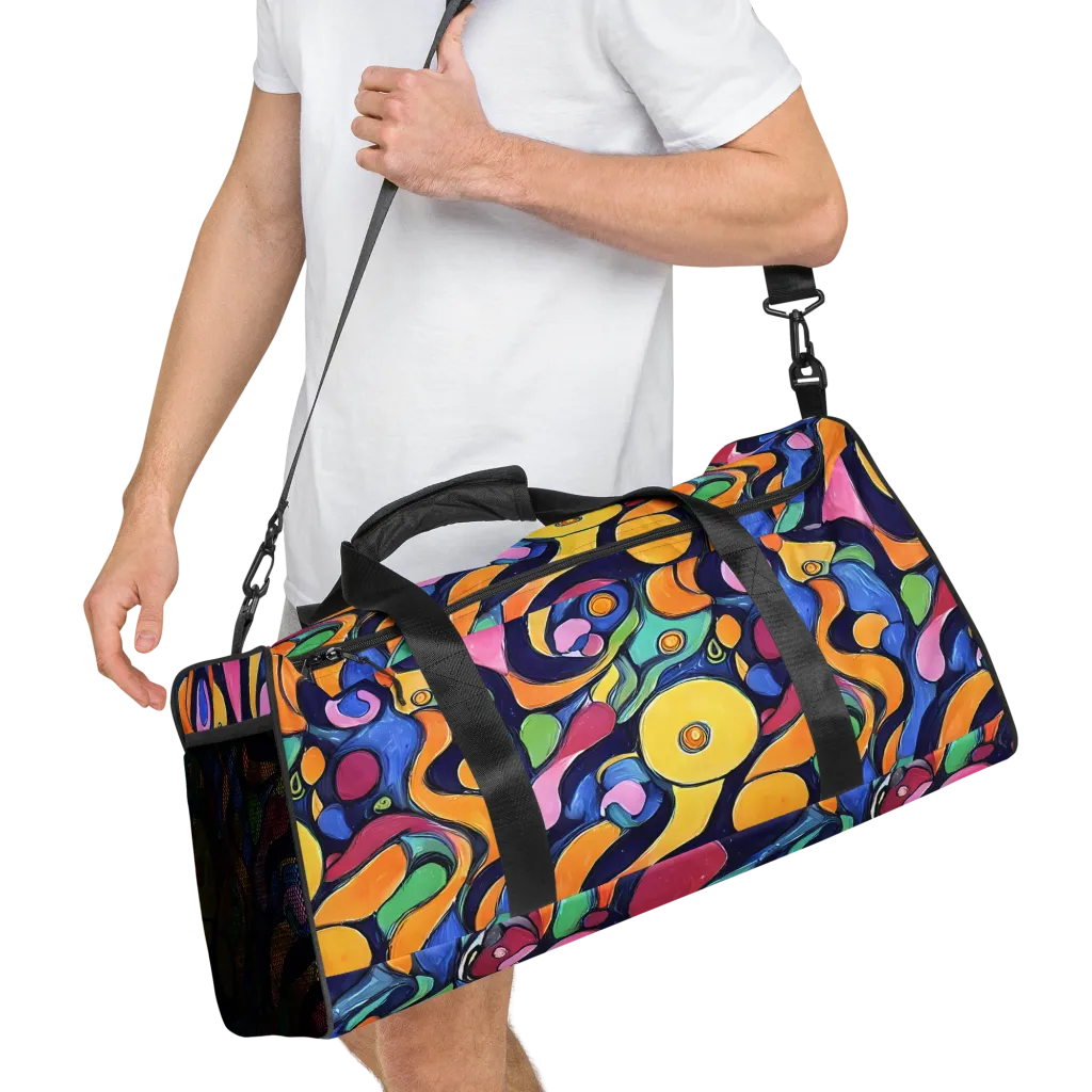 Neon Kelp on Duffle Bag — Right Front