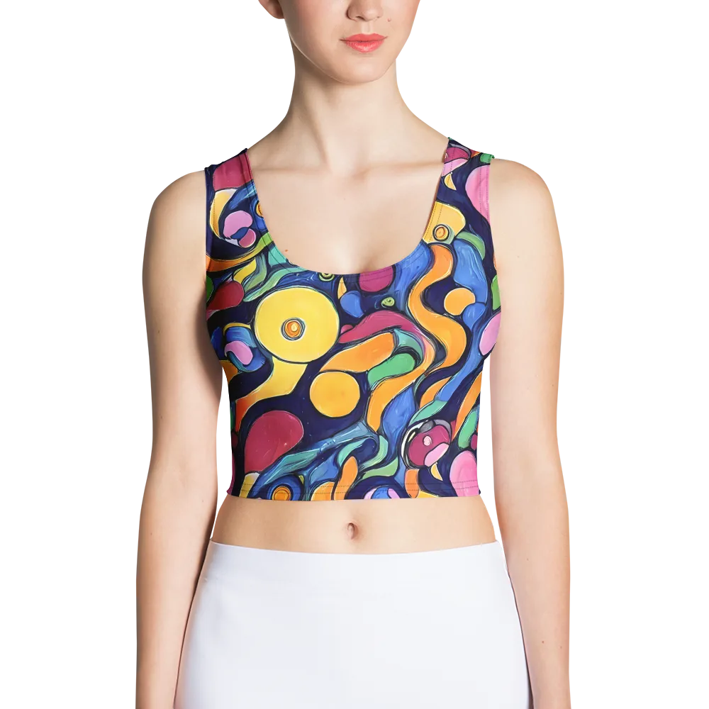 Neon Kelp on Crop Top — Front