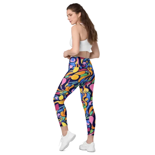 Neon Kelp on a Leggings with Pockets