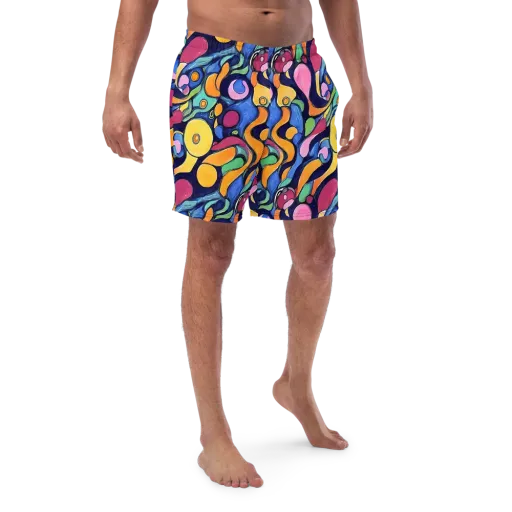 Neon Kelp on a Swim Trunks