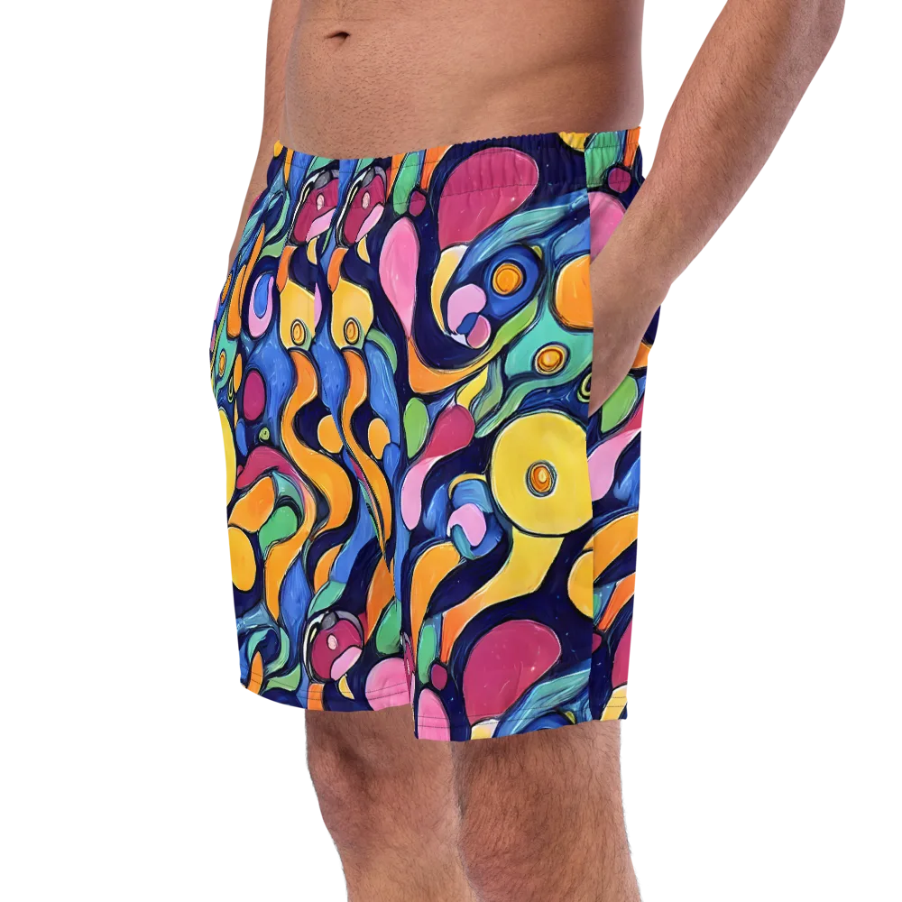 Neon Kelp on Swim Trunks — Left Front