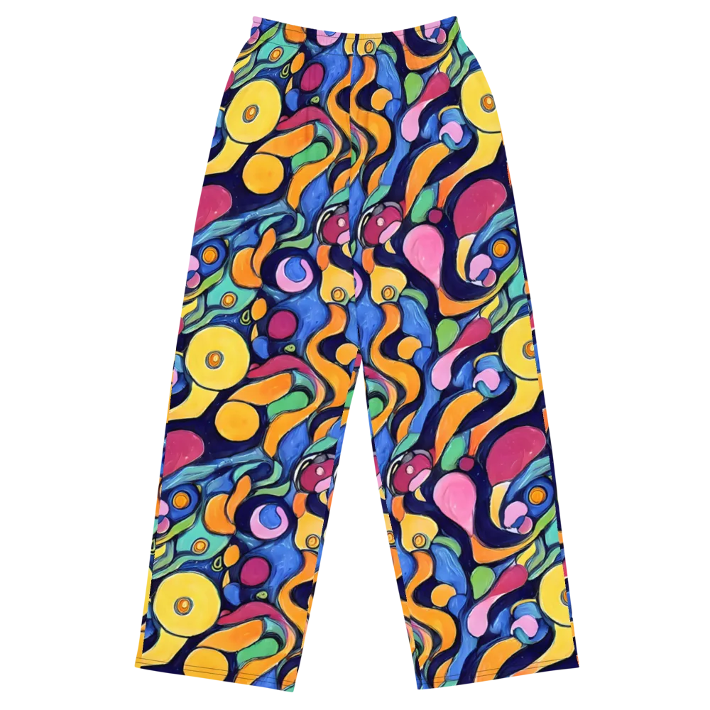Neon Kelp on Wide-Leg Pants — Front