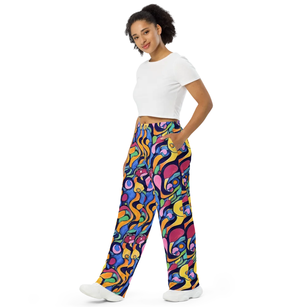Neon Kelp on Wide-Leg Pants — Left Front