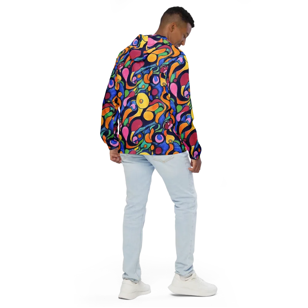 Neon Kelp on Men's Windbreaker — Back