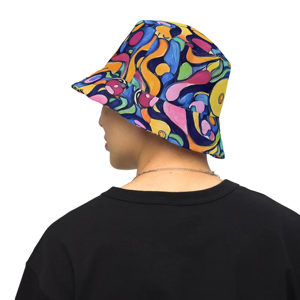 Neon Kelp on Reversible Bucket Hat — Back Inside