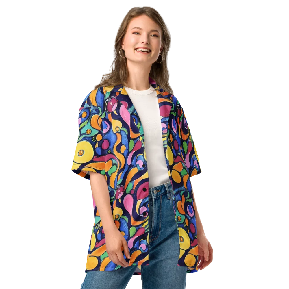 Neon Kelp on Button Shirt — Front