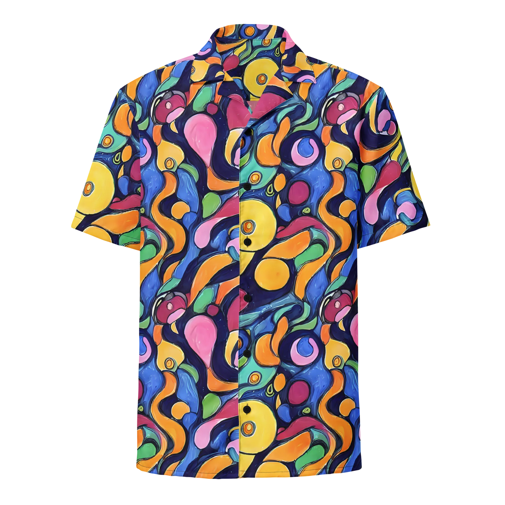 Neon Kelp on Button Shirt — Front