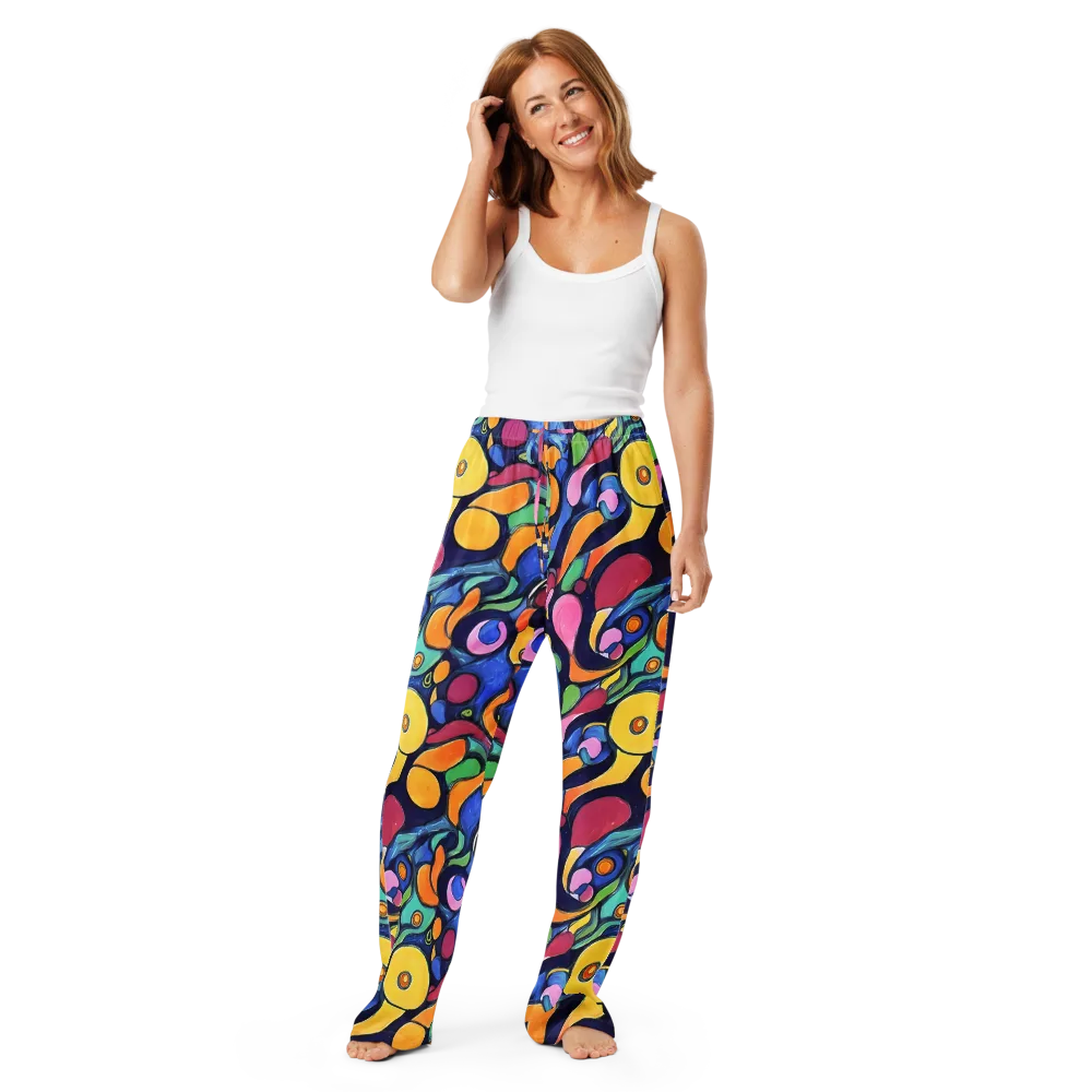 Neon Kelp on Women's Pajama Pants — Front
