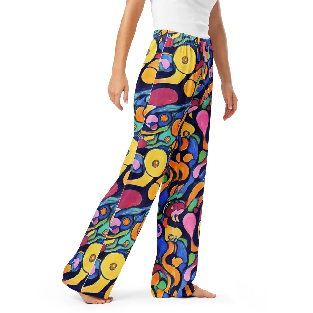 Neon Kelp on Women's Pajama Pants — Right Front