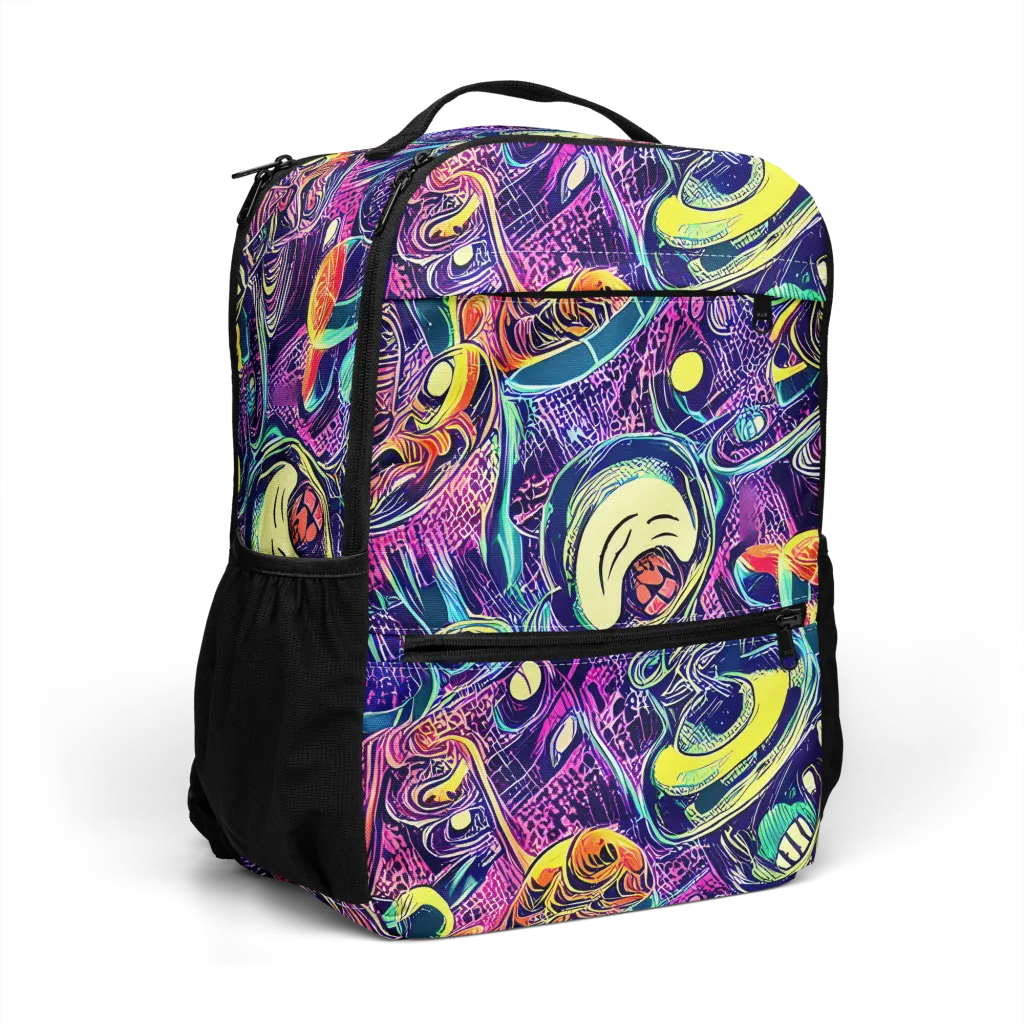 Electric Relics on Utility Backpack — Right Front