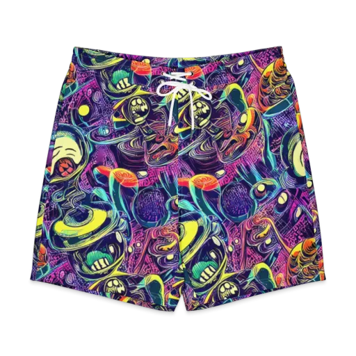 Electric Relics on a Men's Board Shorts