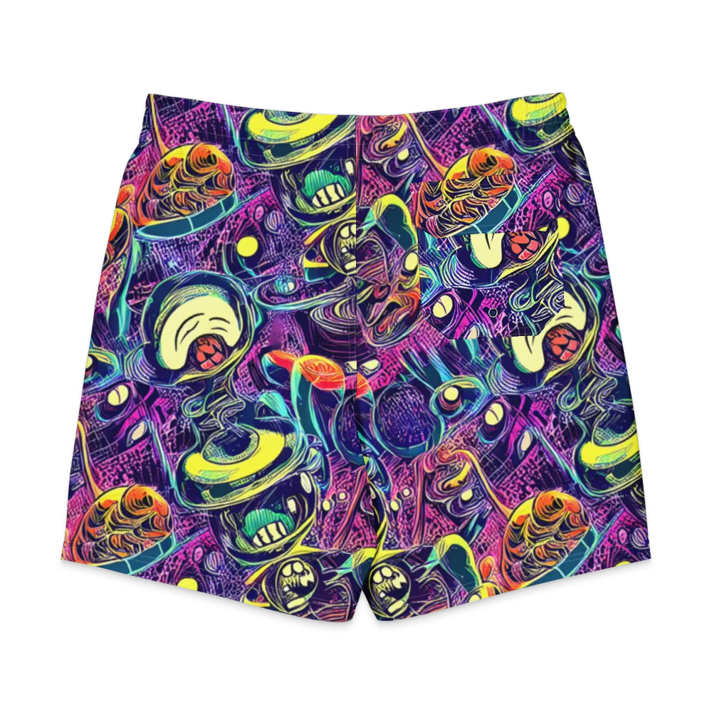 Electric Relics on Men's Board Shorts — Back