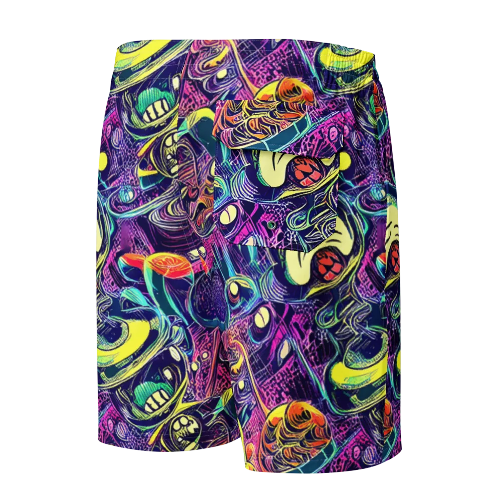 Electric Relics on Men's Board Shorts — Back
