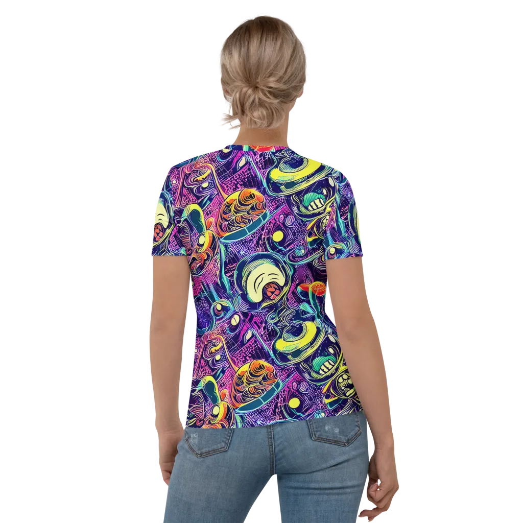 Electric Relics on Women's Crew Neck T-Shirt — Back