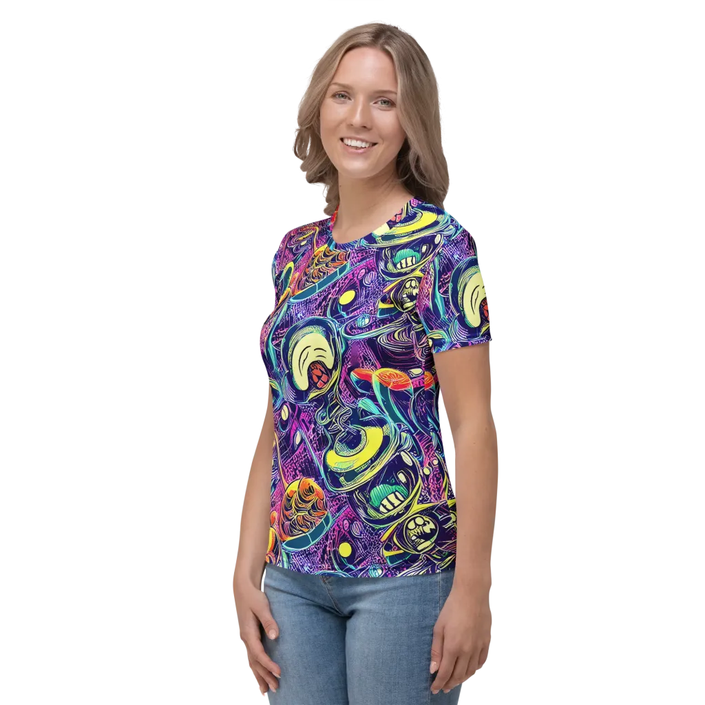 Electric Relics on Women's Crew Neck T-Shirt — Left