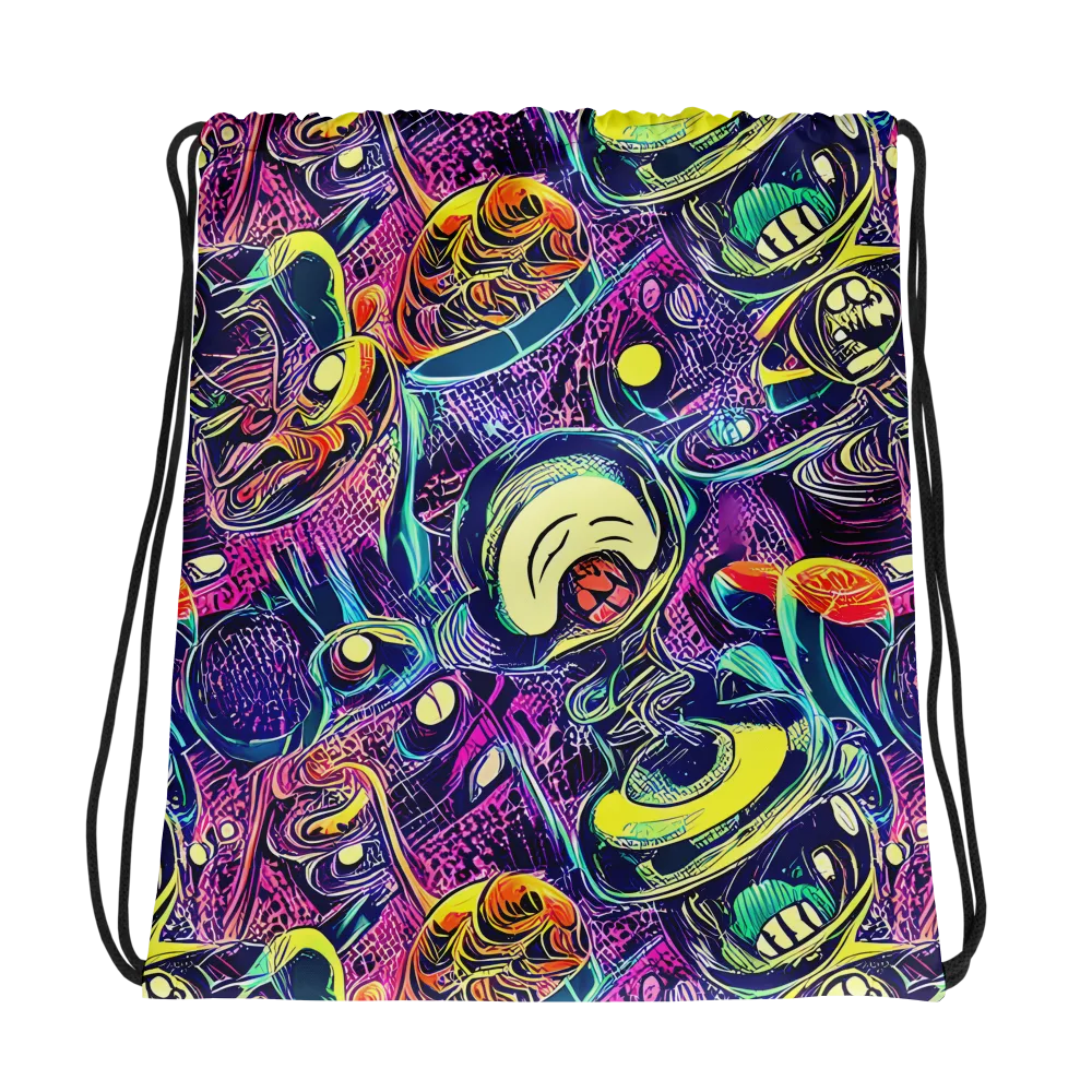 Electric Relics on Drawstring Bag — Photo