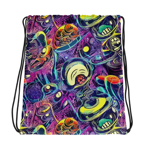 Electric Relics on a Drawstring Bag