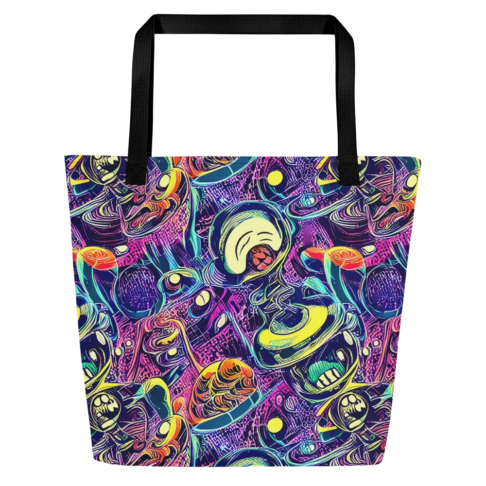 Electric Relics on Large Tote Bag W/ Pocket — Front