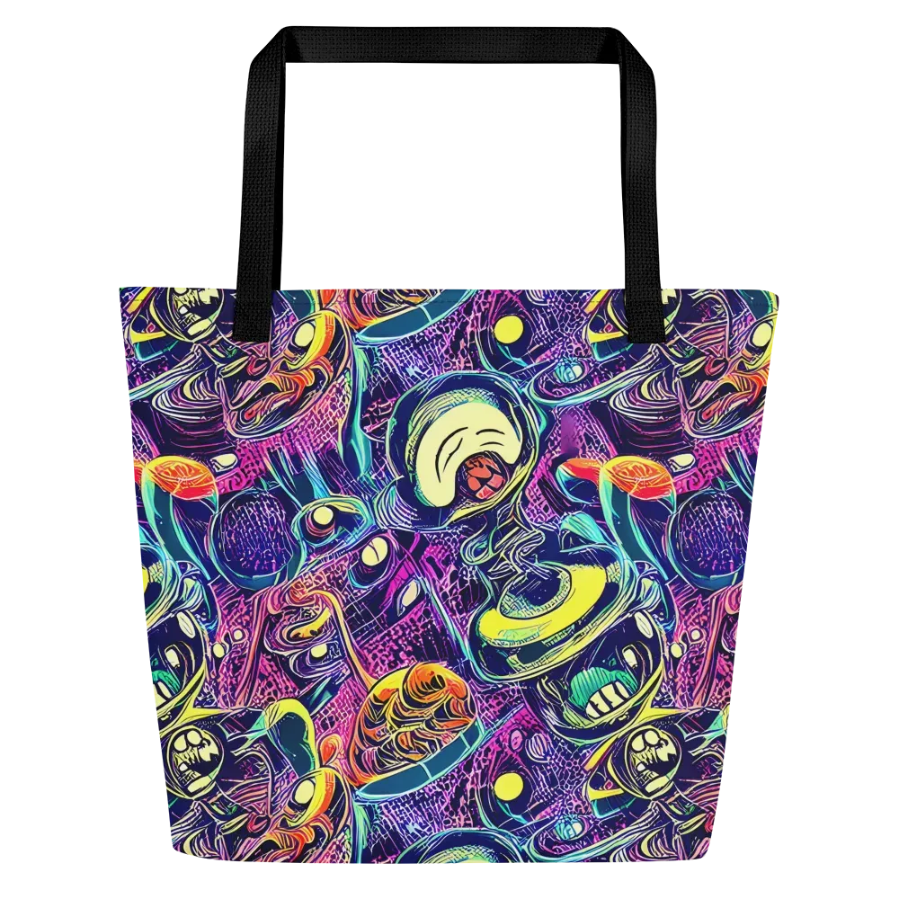Electric Relics on Large Tote Bag W/ Pocket — Front